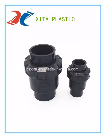 Factory Price High Quality Irrigation HDPE PE PP Compression Fittings PVC Ball Type Check Valve for Water Treatment