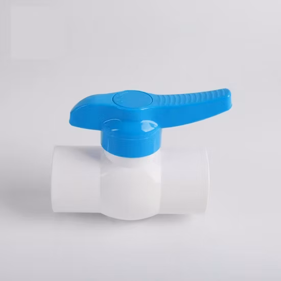 PVC Compact Ball Valve Grey Color